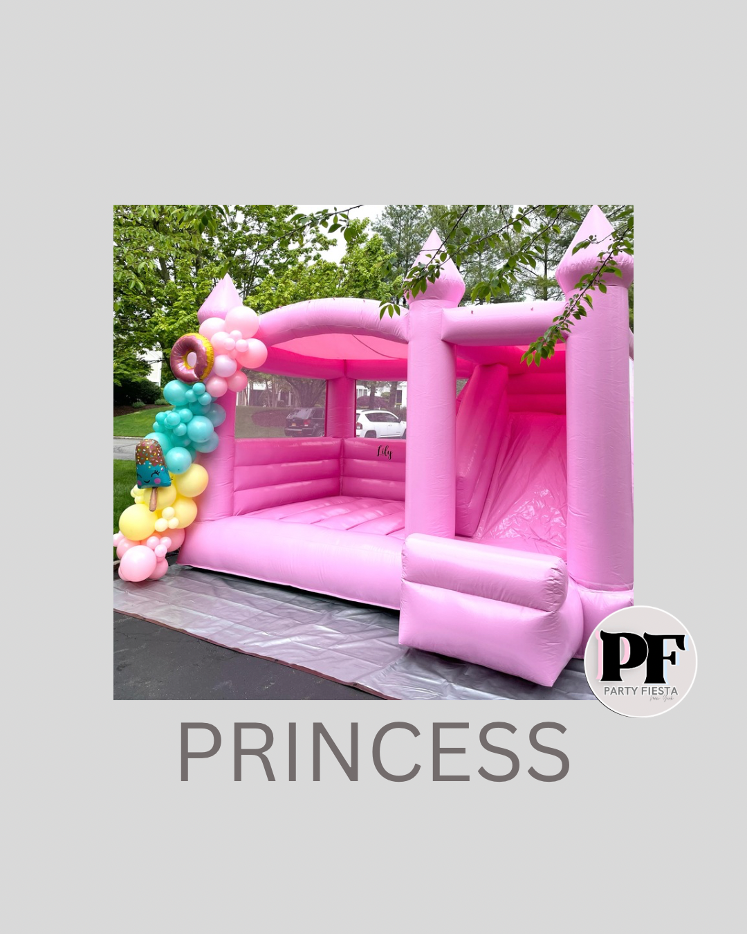 BOUNCE HOUSES WITH ATTACHED SLIDE