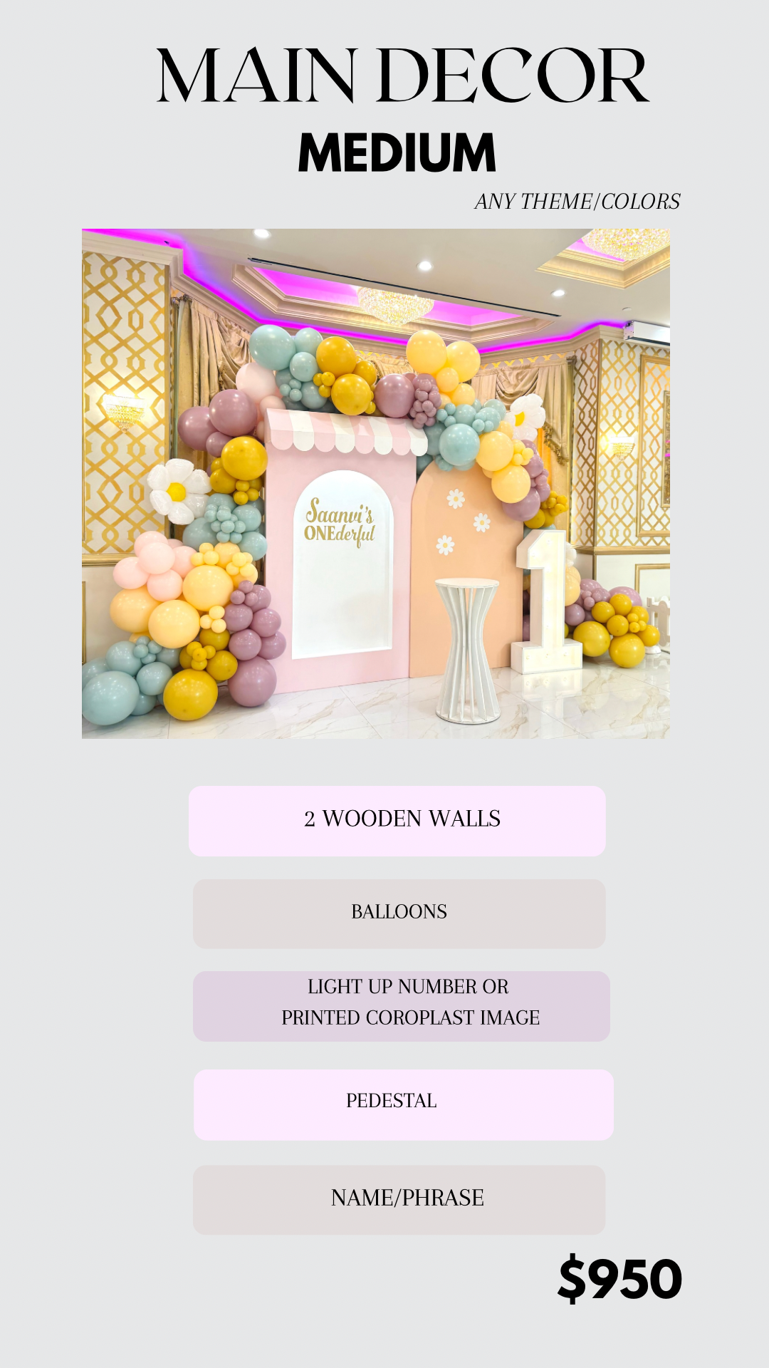 MEDIUM MAIN DECOR