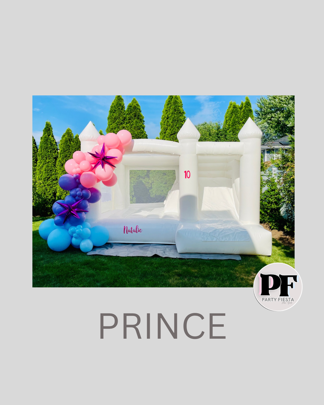 BOUNCE HOUSES WITH ATTACHED SLIDE