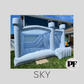 BOUNCE HOUSES WITH ATTACHED SLIDE
