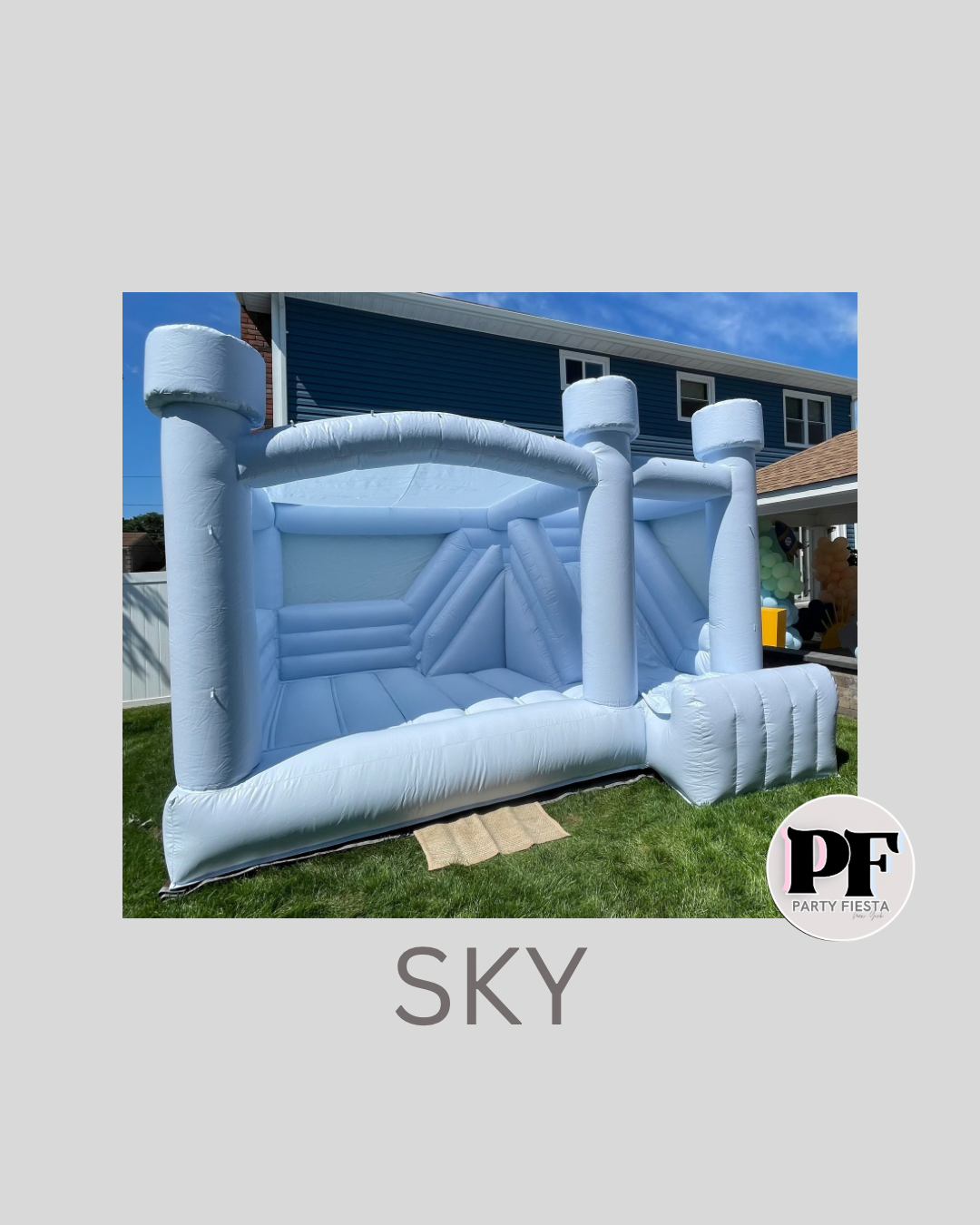 BOUNCE HOUSES WITH ATTACHED SLIDE