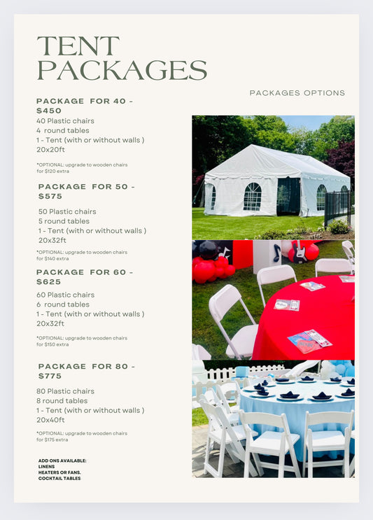 TENT PACKAGES